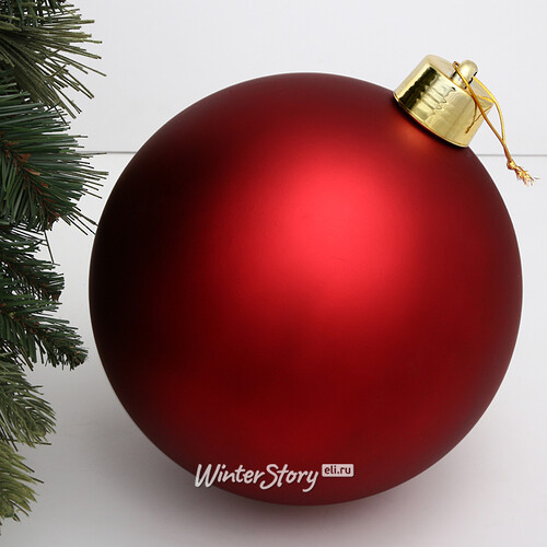 Пластиковый шар Sonder 25 см красный матовый Winter Deco