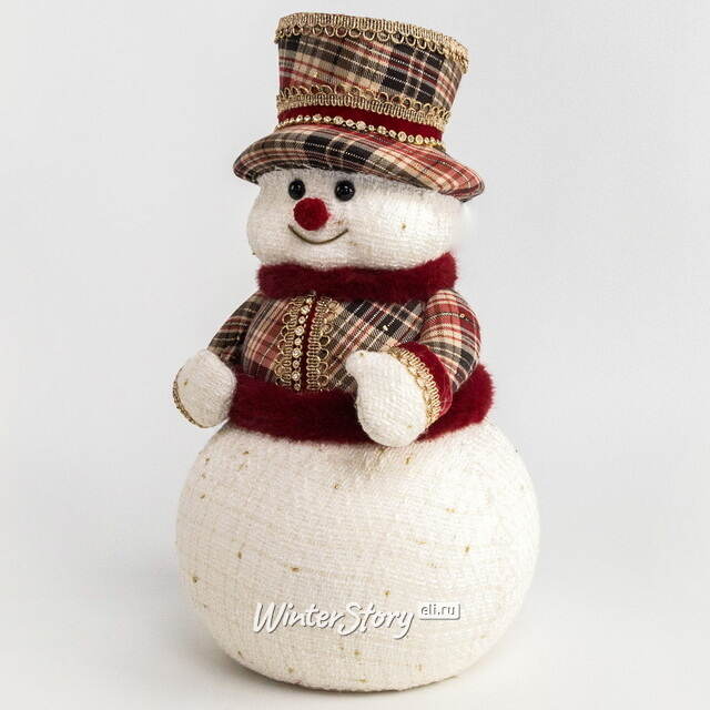 Новогодняя фигура Снеговик Bebington 38 см Winter Deco