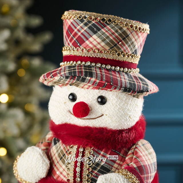 Новогодняя фигура Снеговик Bebington 38 см Winter Deco