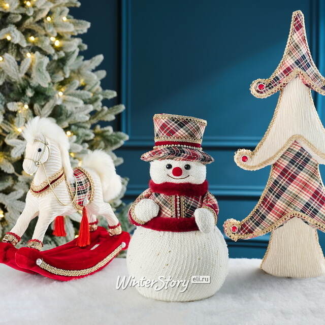 Новогодняя фигура Снеговик Bebington 38 см Winter Deco