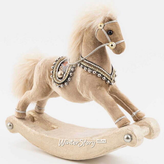 Декоративная фигурка Лошадка-качалка Селеста 29 см Winter Deco
