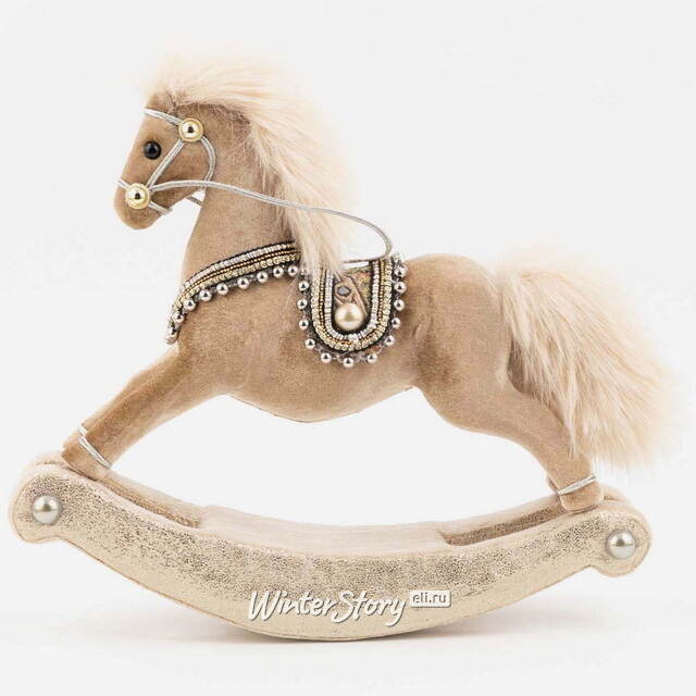 Декоративная фигурка Лошадка-качалка Селеста 29 см Winter Deco