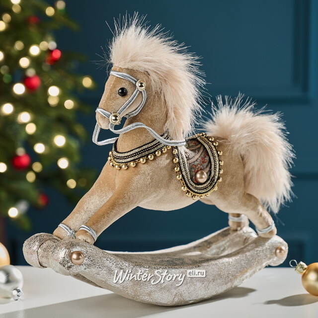 Декоративная фигурка Лошадка-качалка Селеста 29 см Winter Deco