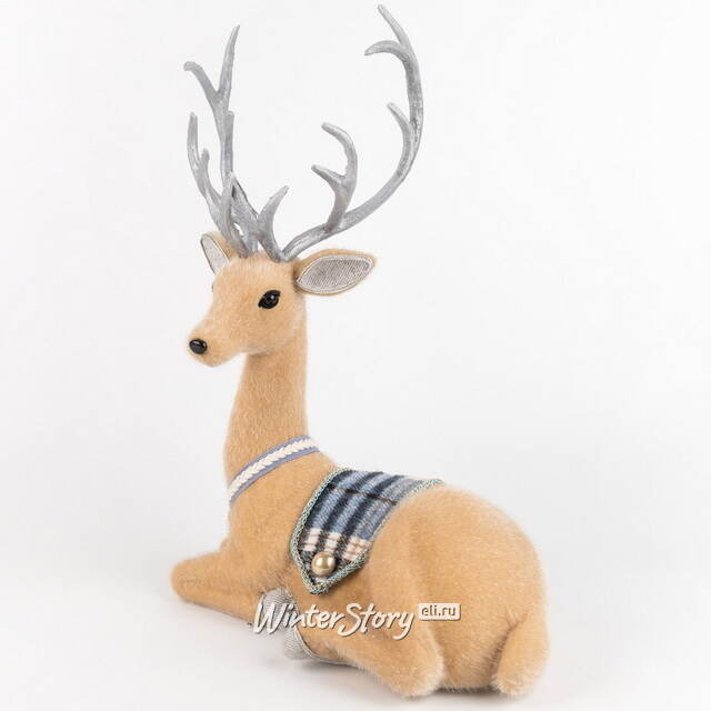 Декоративная фигура Олень Дунбар - Silver Horns 30 см Winter Deco