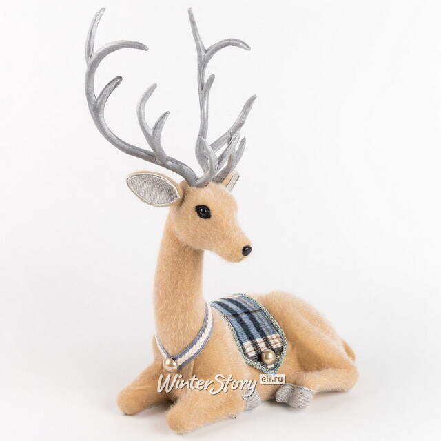 Декоративная фигура Олень Дунбар - Silver Horns 30 см Winter Deco