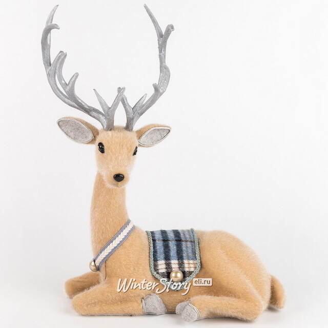 Декоративная фигура Олень Дунбар - Silver Horns 30 см Winter Deco