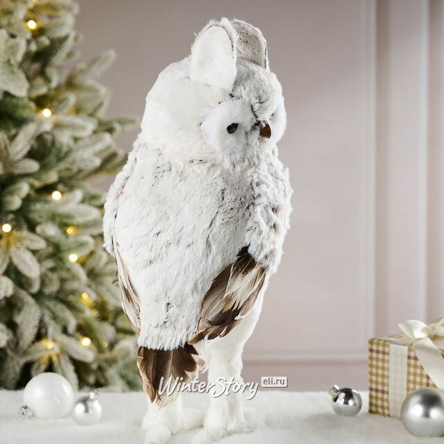 Декоративная фигура Сова Кармела - Nuoro Candela 43 см Winter Deco