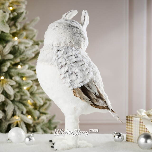 Декоративная фигура Сова Кармела - Nuoro Candela 43 см Winter Deco