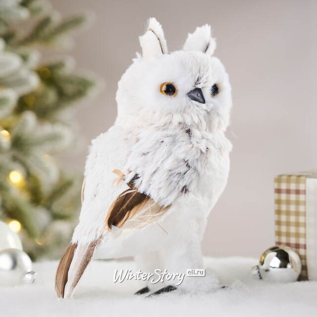Декоративная фигура Сова Кармела - Nuoro Candela 23 см Winter Deco