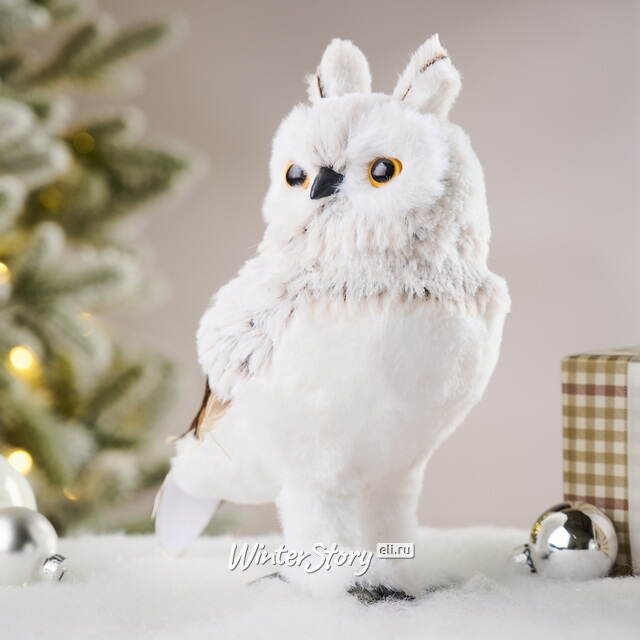Декоративная фигура Сова Кармела - Nuoro Candela 23 см Winter Deco