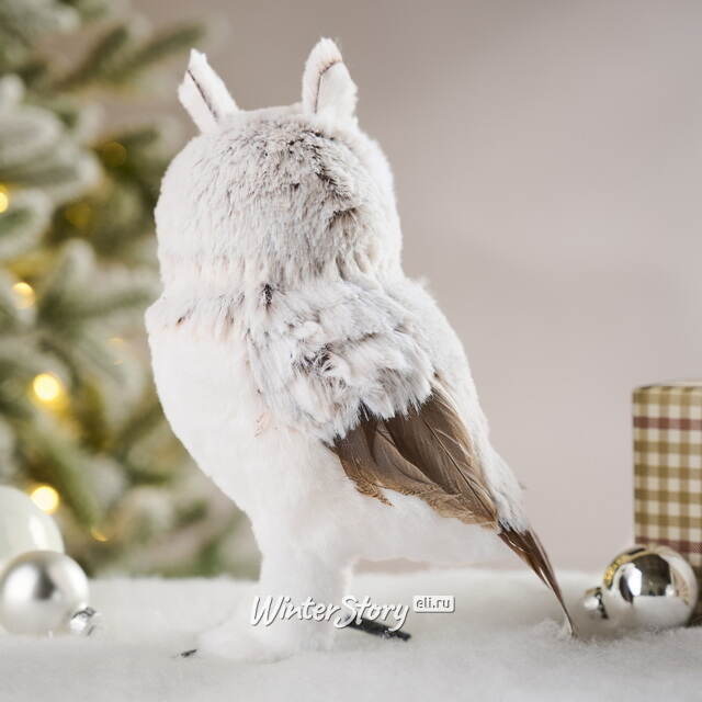 Декоративная фигура Сова Кармела - Nuoro Candela 23 см Winter Deco