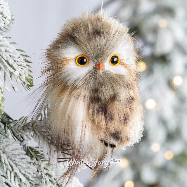 Елочная игрушка Сова Мирелла - Сказочный лес Эшдаун 12 см Winter Deco