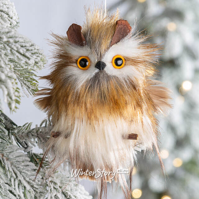 Елочная игрушка Сова Розелла - Волшебный лес Эшдаун 13 см Winter Deco
