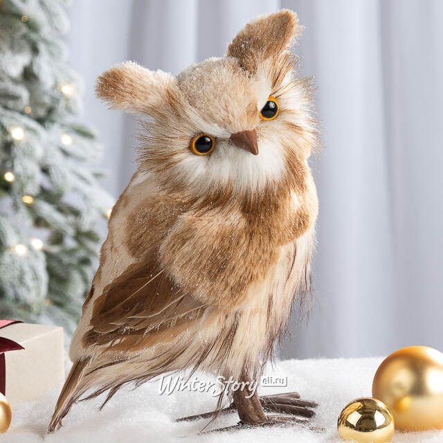 Декоративная фигура Сова Франческа - Brokilon Forest 27 см Winter Deco