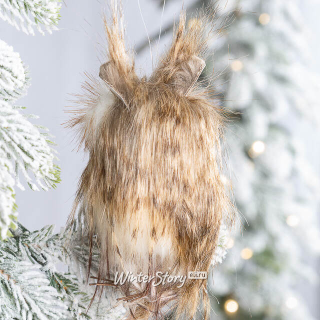 Елочная игрушка Сова Лорена - Bolsena Arbus 14 см Winter Deco