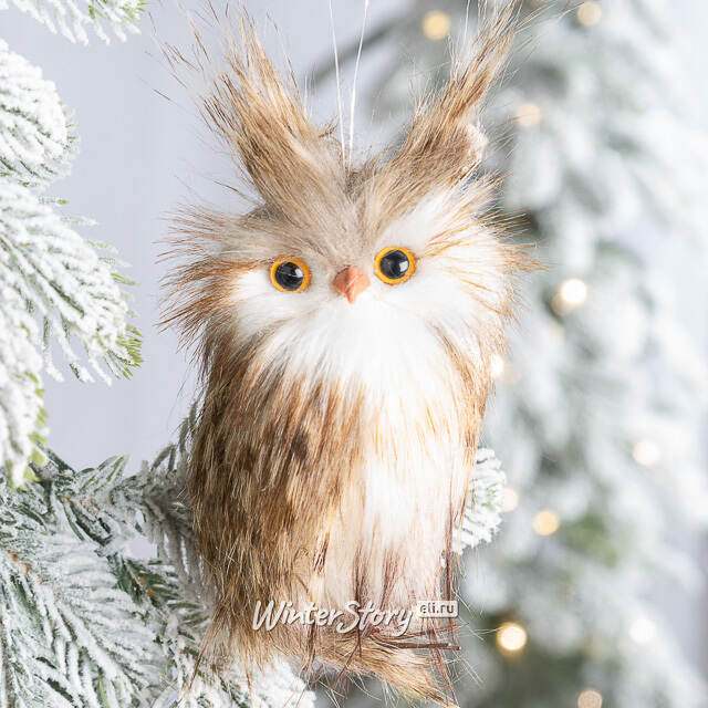 Елочная игрушка Сова Лорена - Bolsena Arbus 14 см Winter Deco