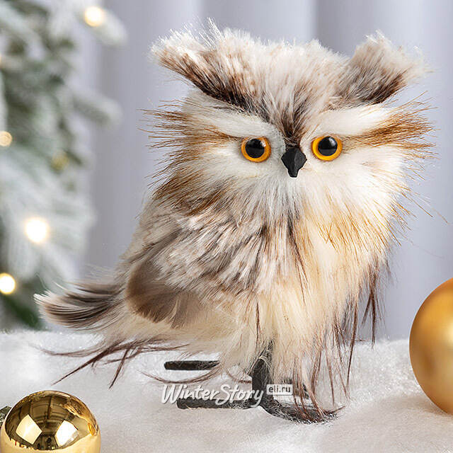 Декоративная фигурка Сова Тереза - Villa Santina 15 см Winter Deco