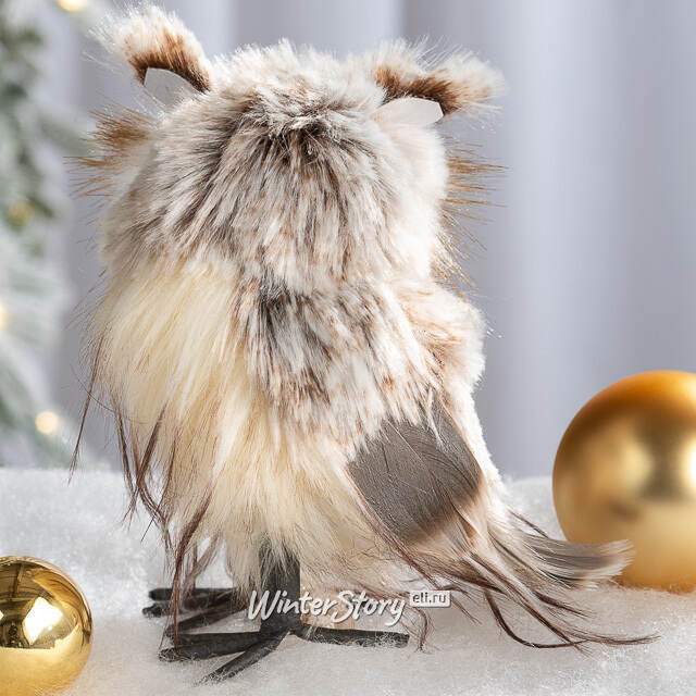 Декоративная фигурка Сова Тереза - Villa Santina 15 см Winter Deco