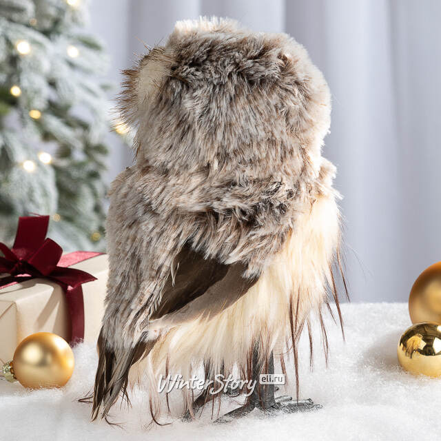 Декоративная фигура Сова Элисия - Долина Дхавии 20 см Winter Deco