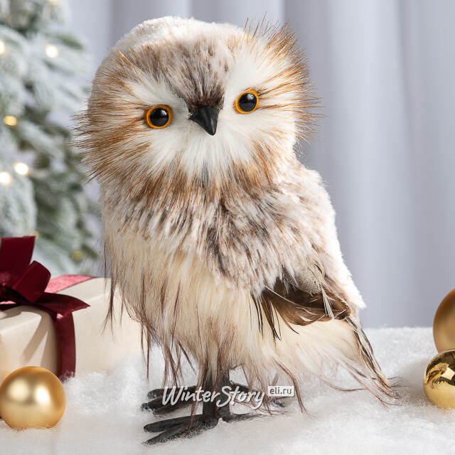 Декоративная фигура Сова Элисия - Долина Дхавии 20 см Winter Deco
