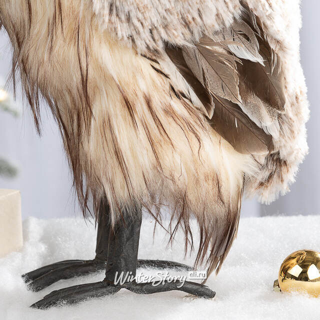 Декоративная фигура Сова Фиделиа - Forest Silvanesti 35 см Winter Deco
