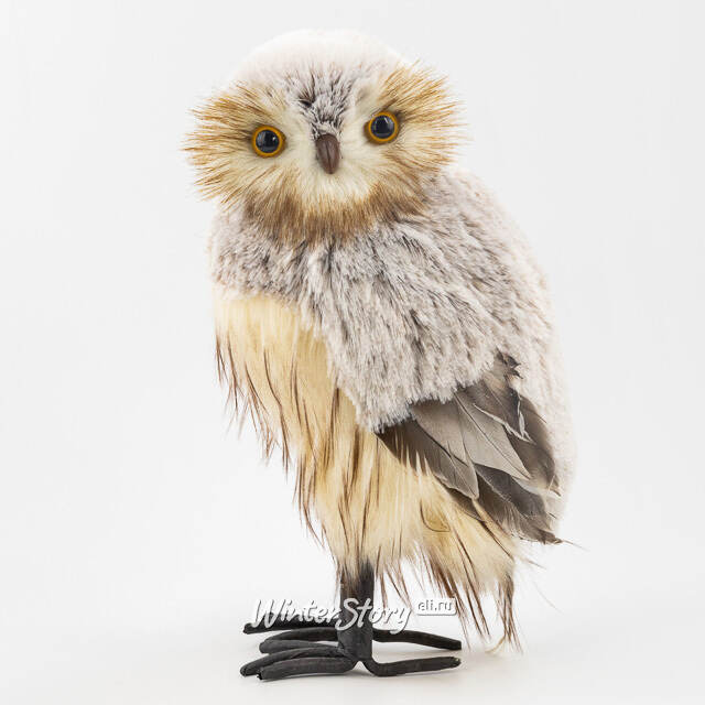 Декоративная фигура Сова Фиделиа - Forest Silvanesti 35 см Winter Deco