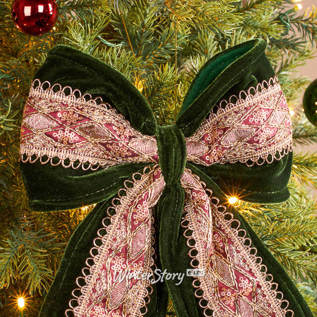 Бант на елку Bucknell 40*23 см Winter Deco