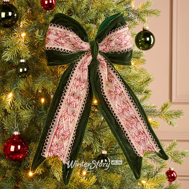 Бант на елку Bucknell 40*23 см Winter Deco