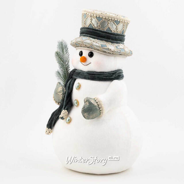 Новогодняя фигура Снеговик Флурри - Raffinata 38 см Winter Deco