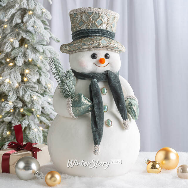Новогодняя фигура Снеговик Флурри - Raffinata 38 см Winter Deco