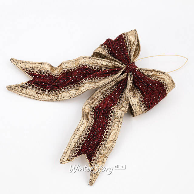 Бант для декора Aurelia 35*23 см Winter Deco