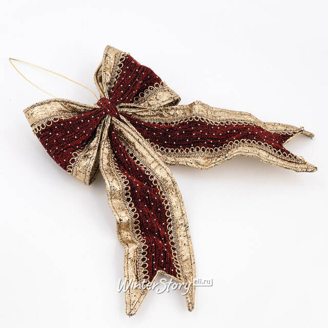 Бант для декора Aurelia 35*23 см Winter Deco