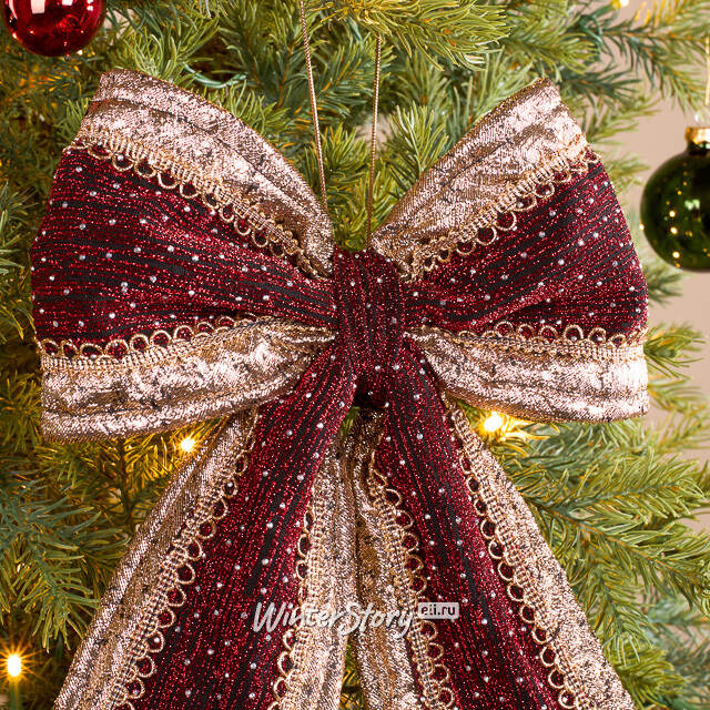 Бант на елку Aurelia 35*23 см Winter Deco