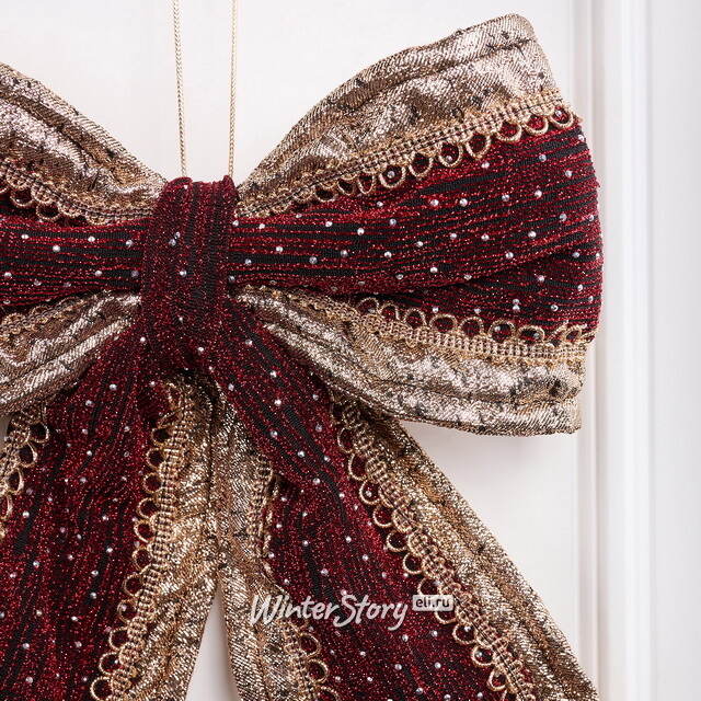 Бант для декора Aurelia 35*23 см Winter Deco