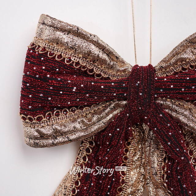 Бант для декора Aurelia 35*23 см Winter Deco