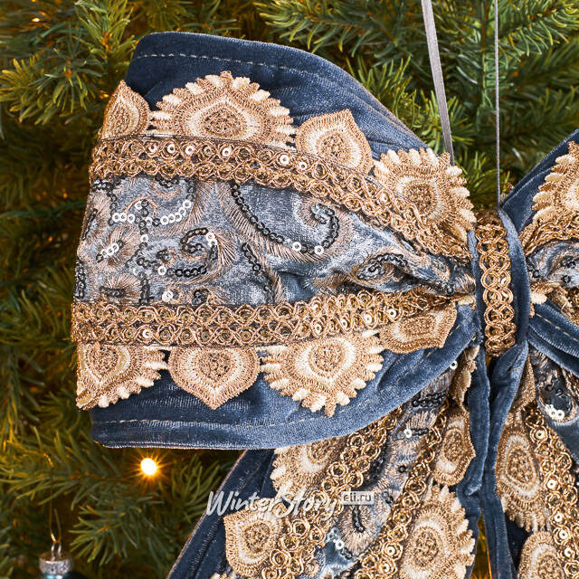 Бант на елку - Les Reves Bleus 45*32 см Winter Deco