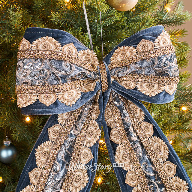 Бант на елку - Les Reves Bleus 45*32 см Winter Deco