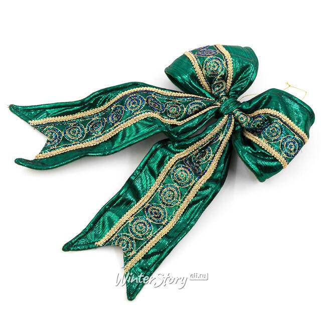 Бант на елку Smaragdine 40*23 см Winter Deco