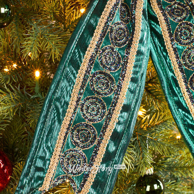 Бант на елку Smaragdine 40*23 см Winter Deco