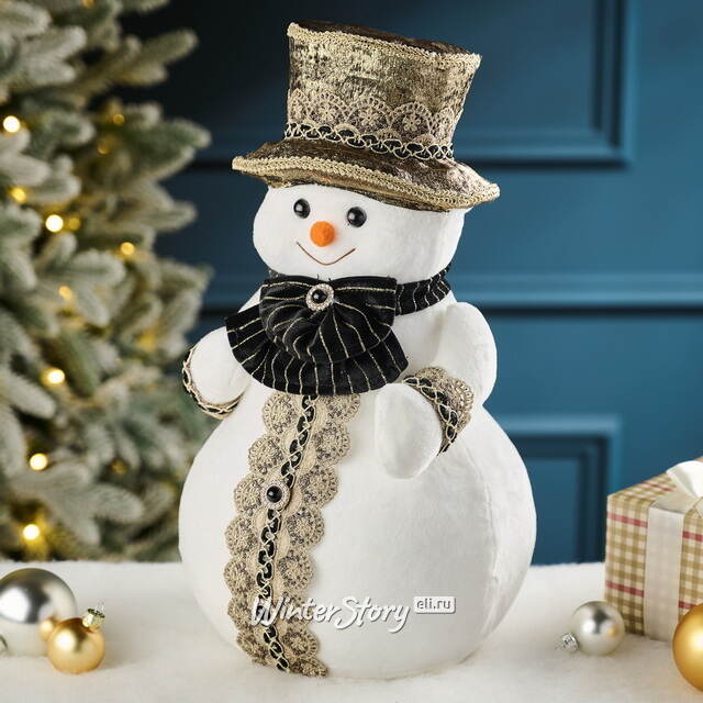 Новогодняя фигура Снеговик Флокен - Frostaria 39 см Winter Deco