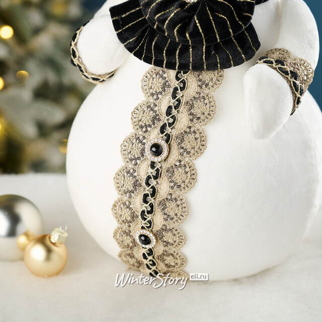 Новогодняя фигура Снеговик Флокен - Frostaria 39 см Winter Deco