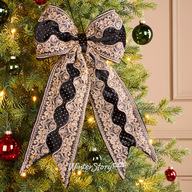 Бант для декора Фростария 40*23 см Winter Deco