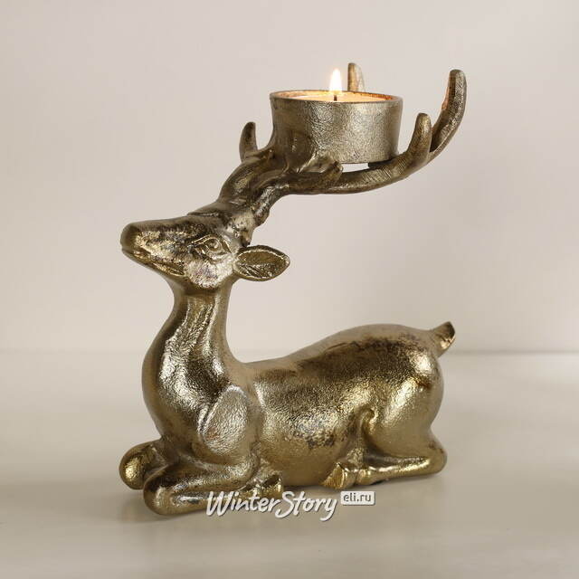 Декоративный подсвечник Олень Роллан 17 см Edelman