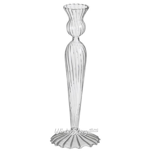 Стеклянный подсвечник Jayda Refinado 25 см прозрачный Edelman