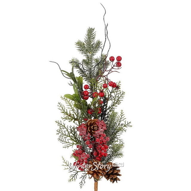 Декоративная ветка с ягодами Ванда 73 см Edelman