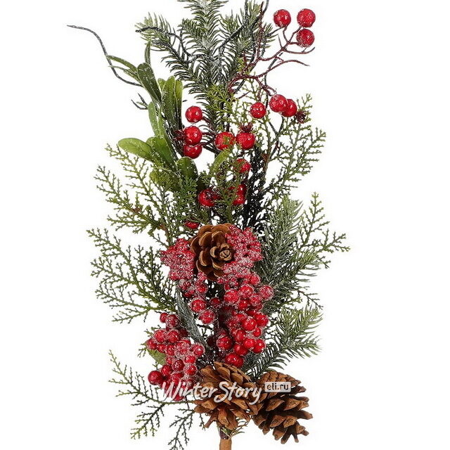 Декоративная ветка с ягодами Ванда 73 см Edelman