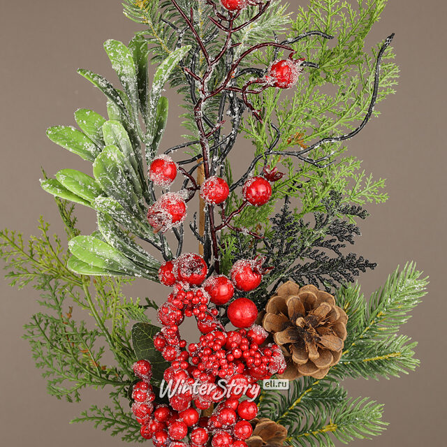 Декоративная ветка с ягодами Ванда 73 см Edelman