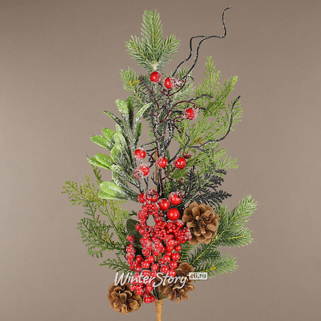 Декоративная ветка с ягодами Ванда 73 см Edelman