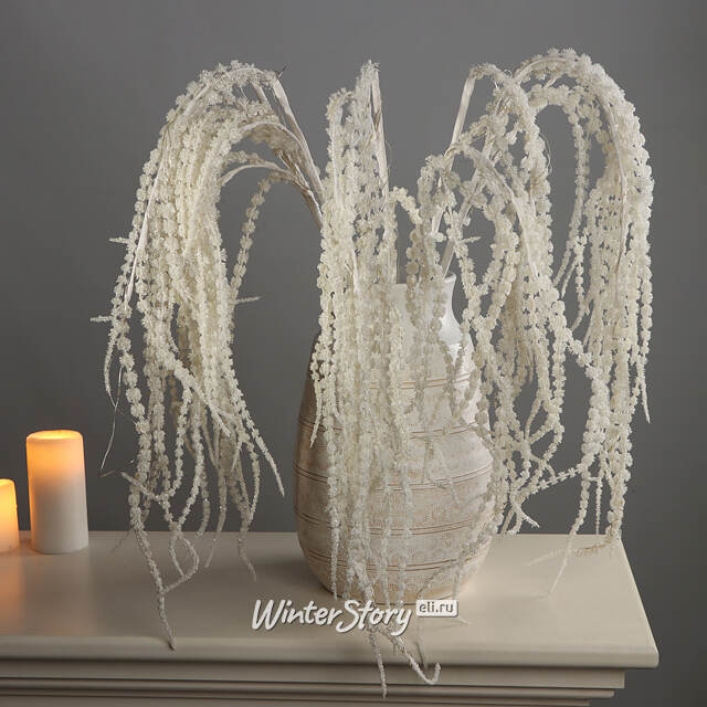 Светящаяся ветка для декора Blanca 116 см, 20 теплых белых LED ламп, на батарейках Edelman