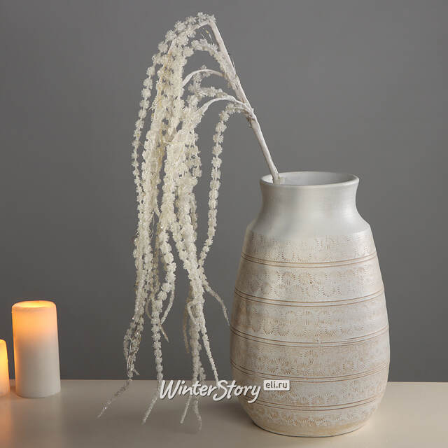 Светящаяся ветка для декора Blanca 116 см, 20 теплых белых LED ламп, на батарейках Edelman